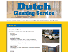 Tablet Screenshot of dutchcleaningservice.nl